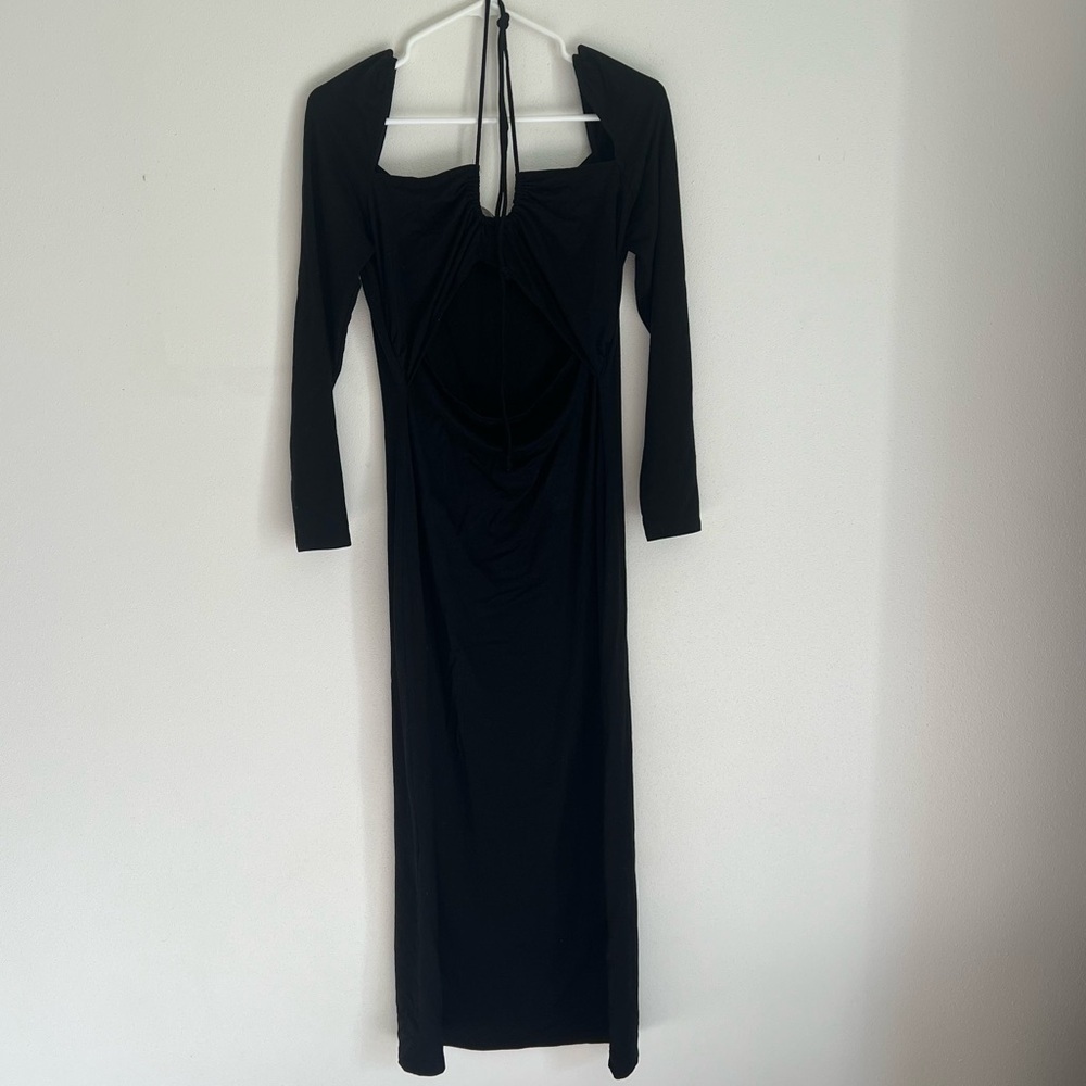 Reformation Black Alexei Knit Dress Size XL